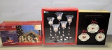 Nativity Set, 5 Pc. Glass Candle Set & 3 Pierced Plates