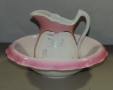 Ironstone Antique Washbowl & Pitcher