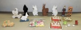 Miniature Tea Sets, Rabbit Figurines & More