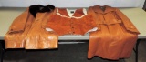 Lot Of 2 Leather Men's Jackets & Suede Leather Vest