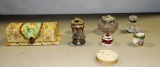 Victorian Dresser Box Comb Set And Other Dresser Collectibles