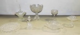 7 Pc. Lot Of Early Pressed Glass