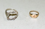 2 14 Kt. Gold Rings