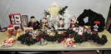 Large Lot Of Christmas Decorations