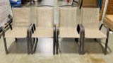 4 Aluminum Frame Porch Arm Chairs