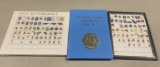 2 Collections Of Lions Club Attendance Pins & NC History Book