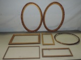 Stack Of Antique Wood & Plastic Frames