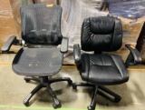 Pair Of Adjustable Office Computer Chairs