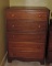 1940's CF Co. Maple 5 Drawer Chest/Desk