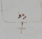 14Kt. Gold Chain, Cross, and Earring Set