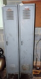 Set of (2) Vintage School Lockers