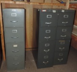 Lot of (3) File Cabinets