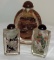 Lot of 3 Chinese Hand Colored Hand Painted Opium Bottles