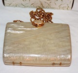 Clutch purse with chain