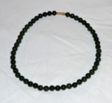 Jade Necklace with screw clasp