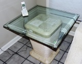 End Table with Glass top