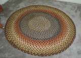 1960's Round Braided Rug