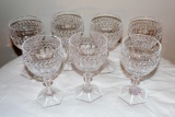 Lot of 7 signed Villeroy and Boch Red Wine Glasses