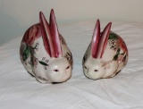 Lot of 2 Decorative Porcelain Rabbits