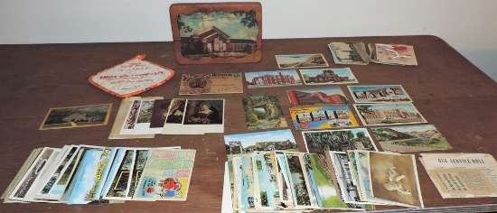 Lot of Postcards and Advertising