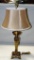 Brass Table Lamp With Shade