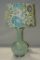 Light Green Ceramic Table Lamp With Shade