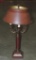 Traditional Style Table Lamp With Metal Shade