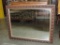 Large Wall Mirror In A Carved Red Burnished Foliage Style Frame