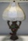 Ceramic Hand-Painted Vase-Shaped Table Lamp With Shade
