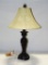 Bronze Finish Metal Table Lamp With Shade