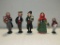 Highly Collectible Lot Of 5 Byers Choice Carolers
