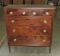 2 Over 3 Mahogany Sheraton Style Chest Of Drawers
