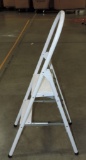 White Aluminum 2 Step Ladder