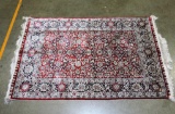 Signed Silk/Wool Kashan Carpet