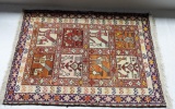 Beautiful Handmade Silk Turkish Flat Weave Needlepoint Kilim