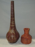 2 Pottery Household Décor Vases