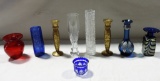 Nice Art Glass Vase & Candlestick Collection