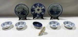 2 Delft Plates, Flow Blue Plate And More