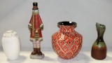 4-Piece Household Ceramic & Pottery Lot