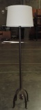 Bronze Finish Metal Pole Lamp With Shade