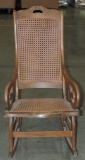 Antique Cane Seat & Back Rocking Chair
