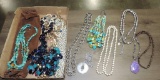 Box Lot Contemporary Beaded Costume Necklaces