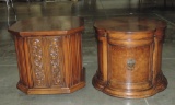 2 Different Style 1970's End Tables