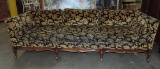 French-Provincial Sofa In Its Original Gold & Black Covering