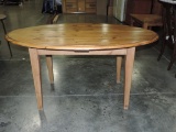 Oval Pegged Pine Dinette Table