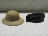 World War II Pith Helmet & Cloth US Army Cap