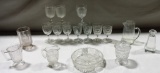 Tray Lot Antique Pressed Glass