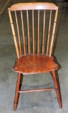 Antique 7 Spindle Step Down Windsor Chair