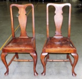 Centennial Mahogany Queen Anne Splat Back Matching Side Chairs