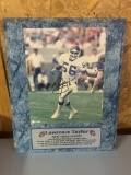 Lawrence Taylor Signed Wall Plaque